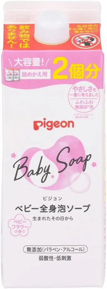 Pigeon Full Body Foam Soap Baby Flower Scent Refill