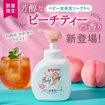 Pigeon Full Body Foaming Soap Peach Tea Scent