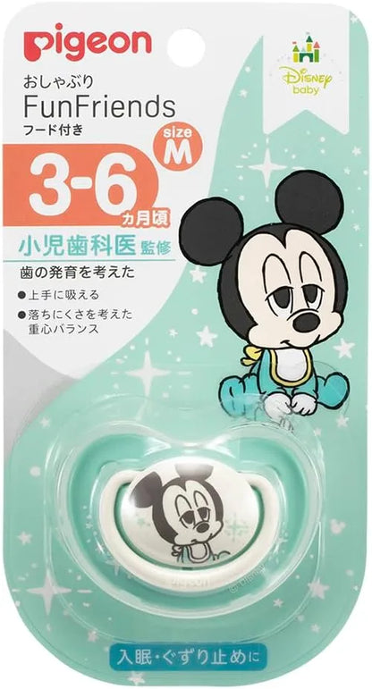 Pigeon Fun Friends Silicone Pacifier Skin Friendly Infant - Medium Mickey
 - 4902508135641