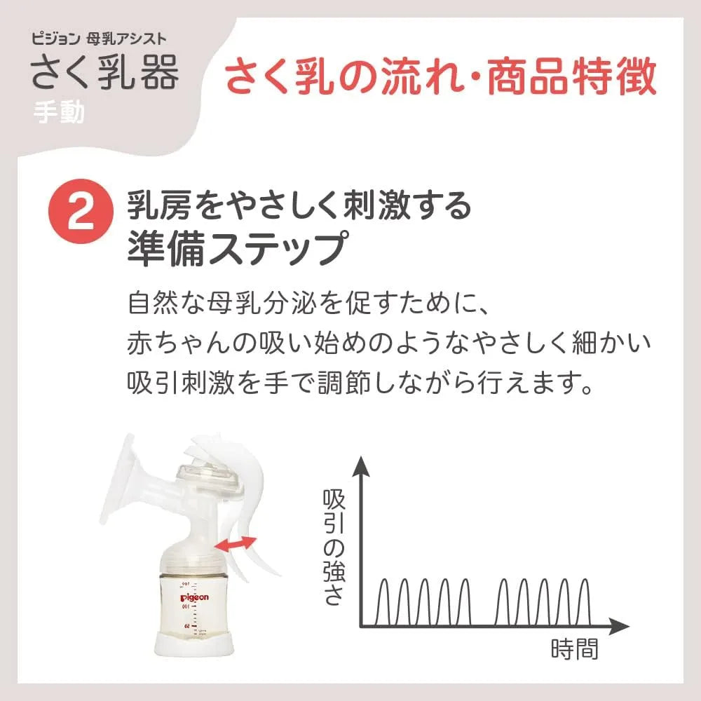 Pigeon Manual Breast Pump Milk Extractor Lightweight Portable