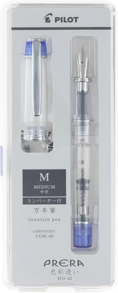 Pilot Fountain Pen Prera Medium Transparent Collection