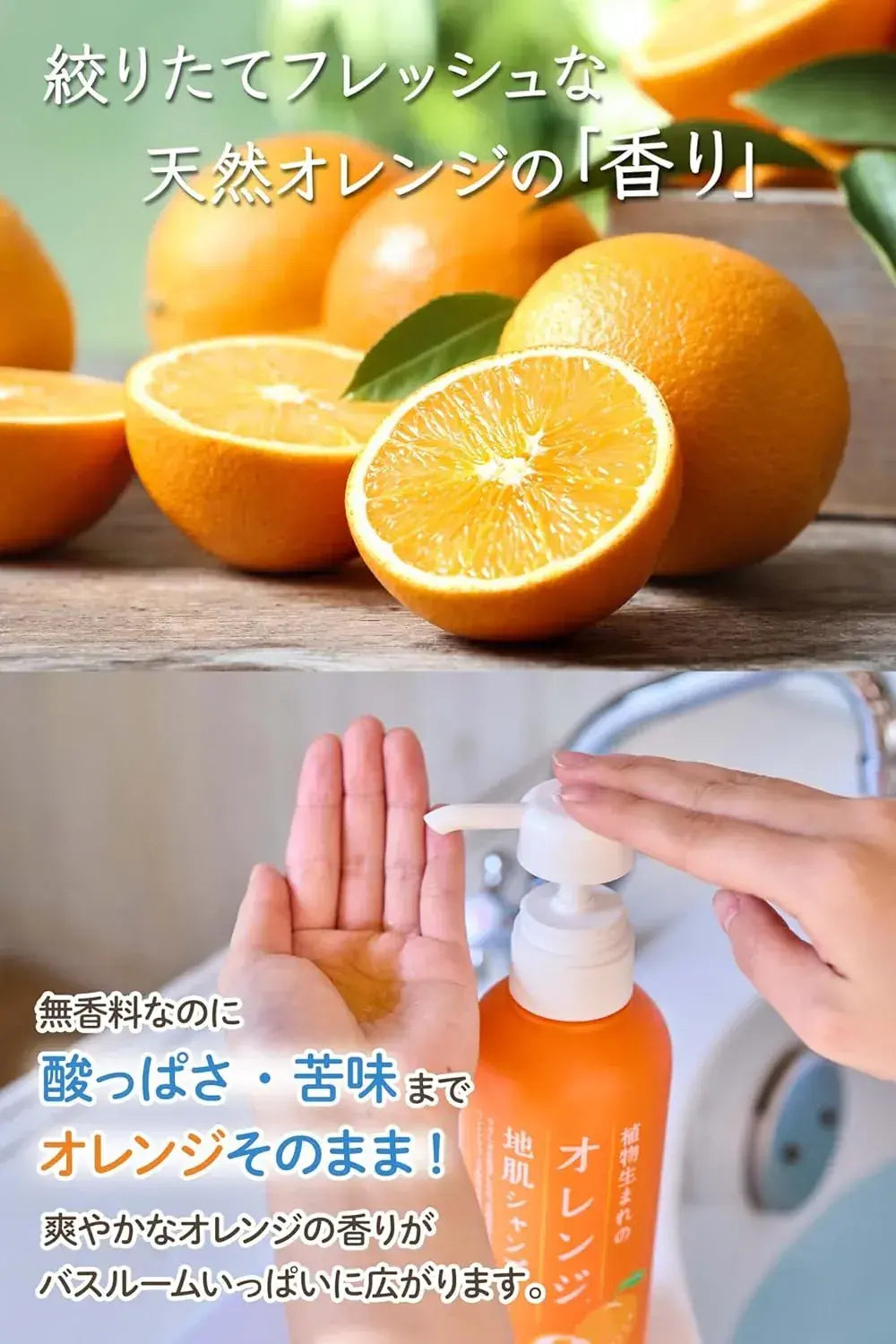 Plant-derived Orange Skin Shampoo Refill 11.5 fl oz 340 ml