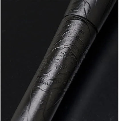 Platinum Izumo Fountain Pen Jet Black Bamboo Forest Tigers Fine F