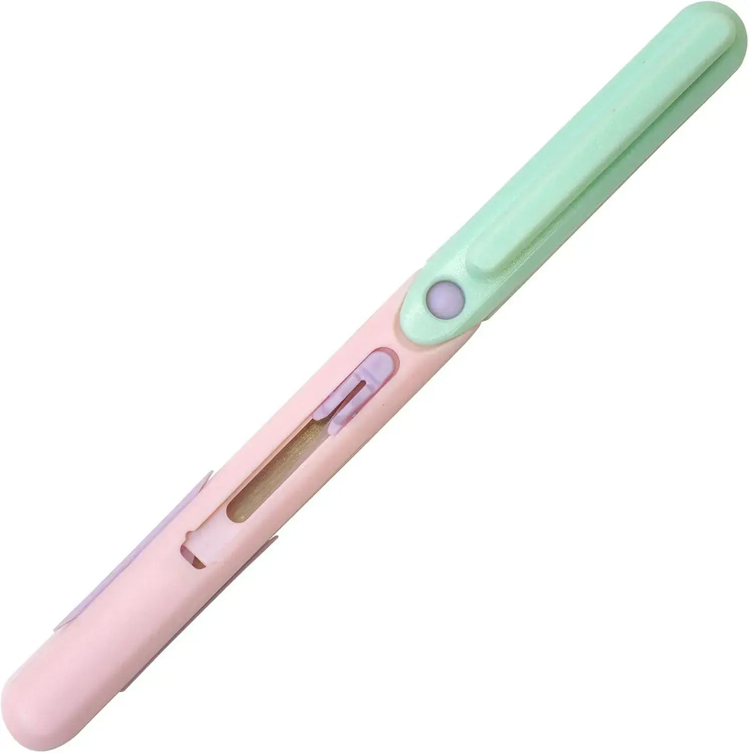Raymay Fujii SH706M Compact Portable Ambidextrous Scissors - Mint Pink - 4902562478920