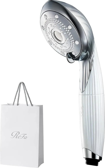 ReFa Fine Bubble Pure Facial Cleansing Device with Cartridge - White Shopper - 4974011801078