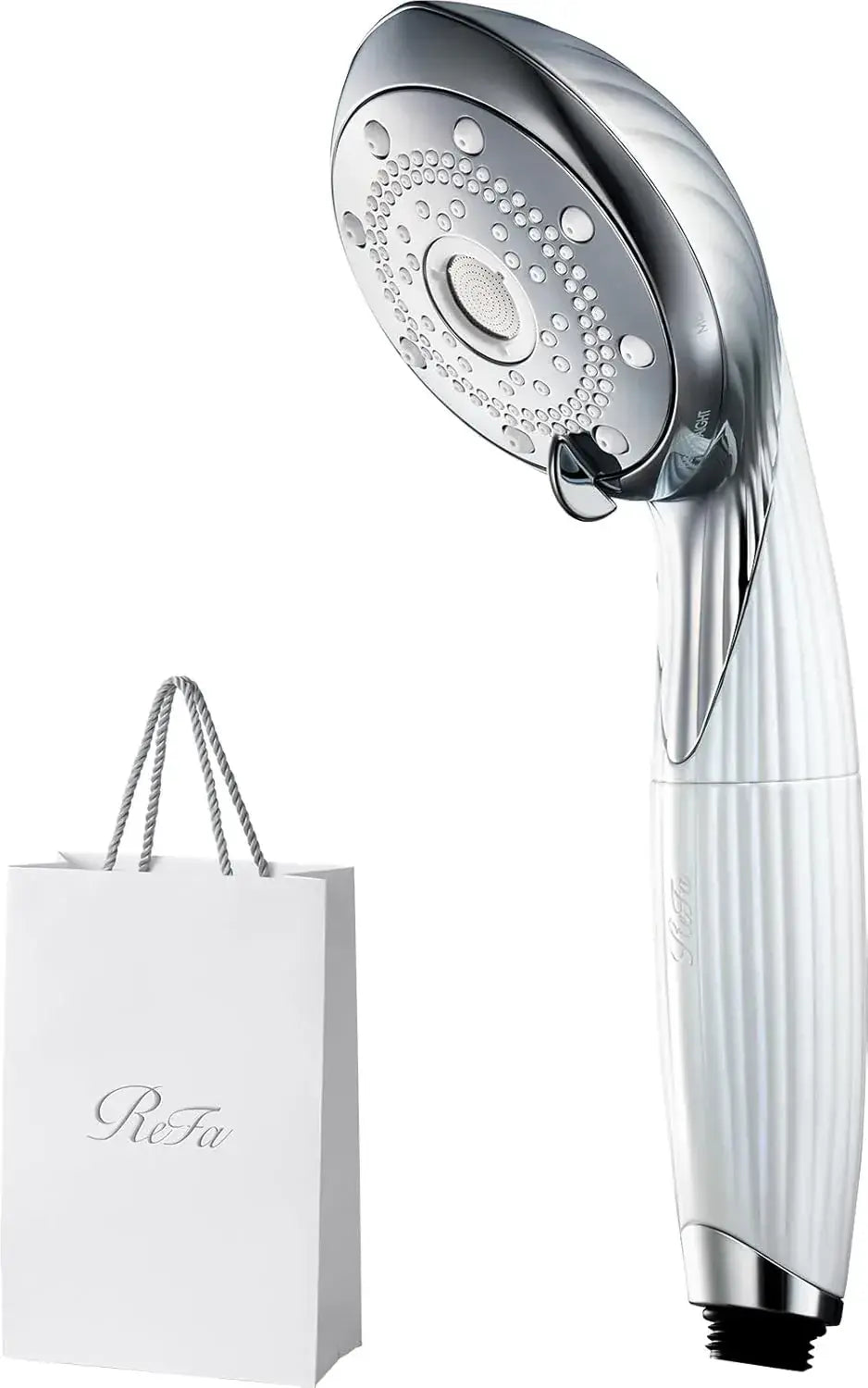 ReFa Fine Bubble Pure Facial Cleansing Device with Cartridge - White Shopper - 4974011801078
