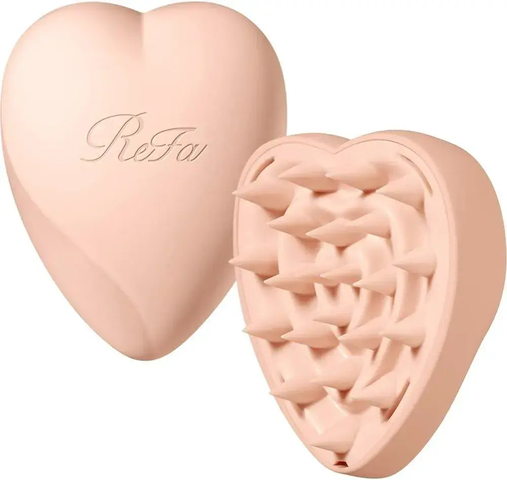 ReFa HEART BRUSH for SCALP Hair Brush - Matte Peach - 4974011801146