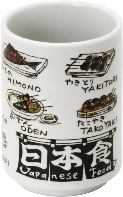 Rin Kinnosuke Sushi Yumi Tea Cup Japanese Pattern 7x10 cm