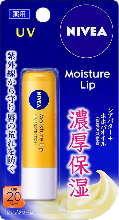 Nivea Moisture Lip Uv Protection Lip Balm Spf20 PA++ 3.9g
