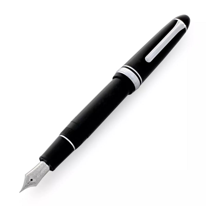 Sailor Fountain Pen 1911 Large Fine Point 21K Gold Black with Rhodium Plating