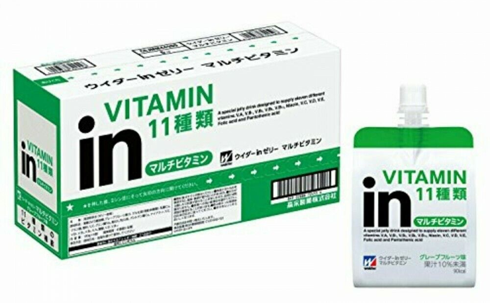 Morinaga Multivitamin Jelly Drink Grapefruit Flavor 180G Pack of 6