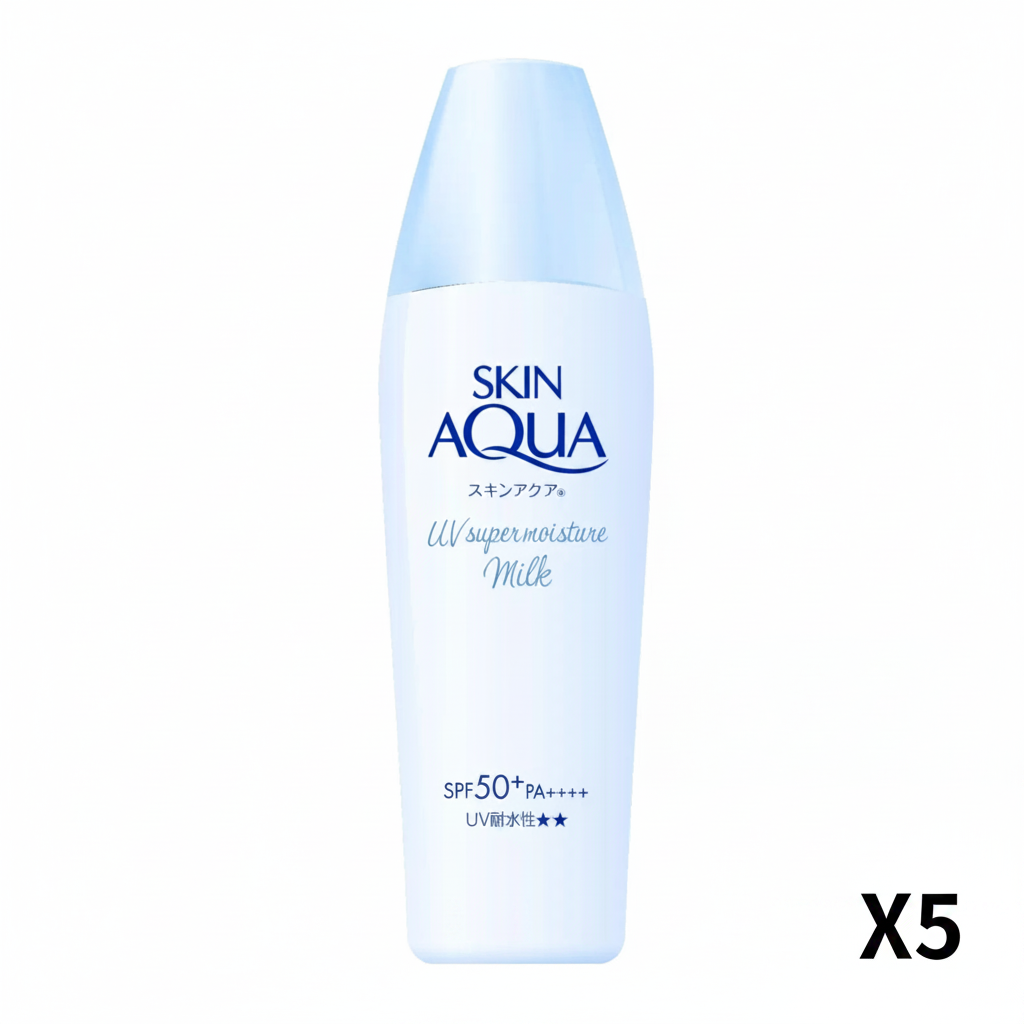 Skin Aqua Super Moisture Milk 40ml Sunscreen Lotion 5-Pack