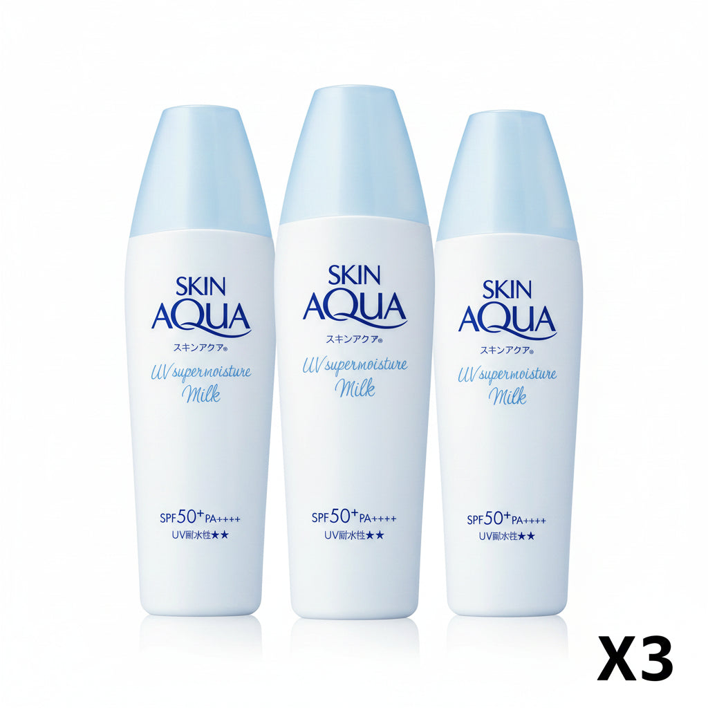 Skin Aqua Super Moisture Milk 40ml - Juego de 3