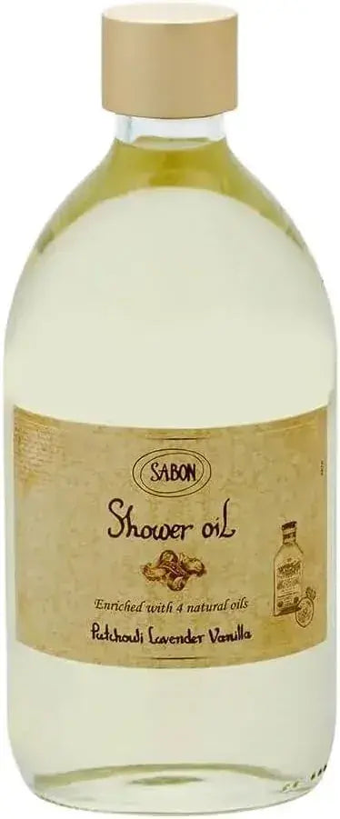 Sabon Shower Oil Patchouli Lavender Vanilla 16.9 fl oz (500ml