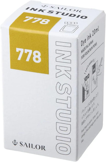 Sailor Fountain Pen Ink Studio Dye Ink Yellow 20ml
