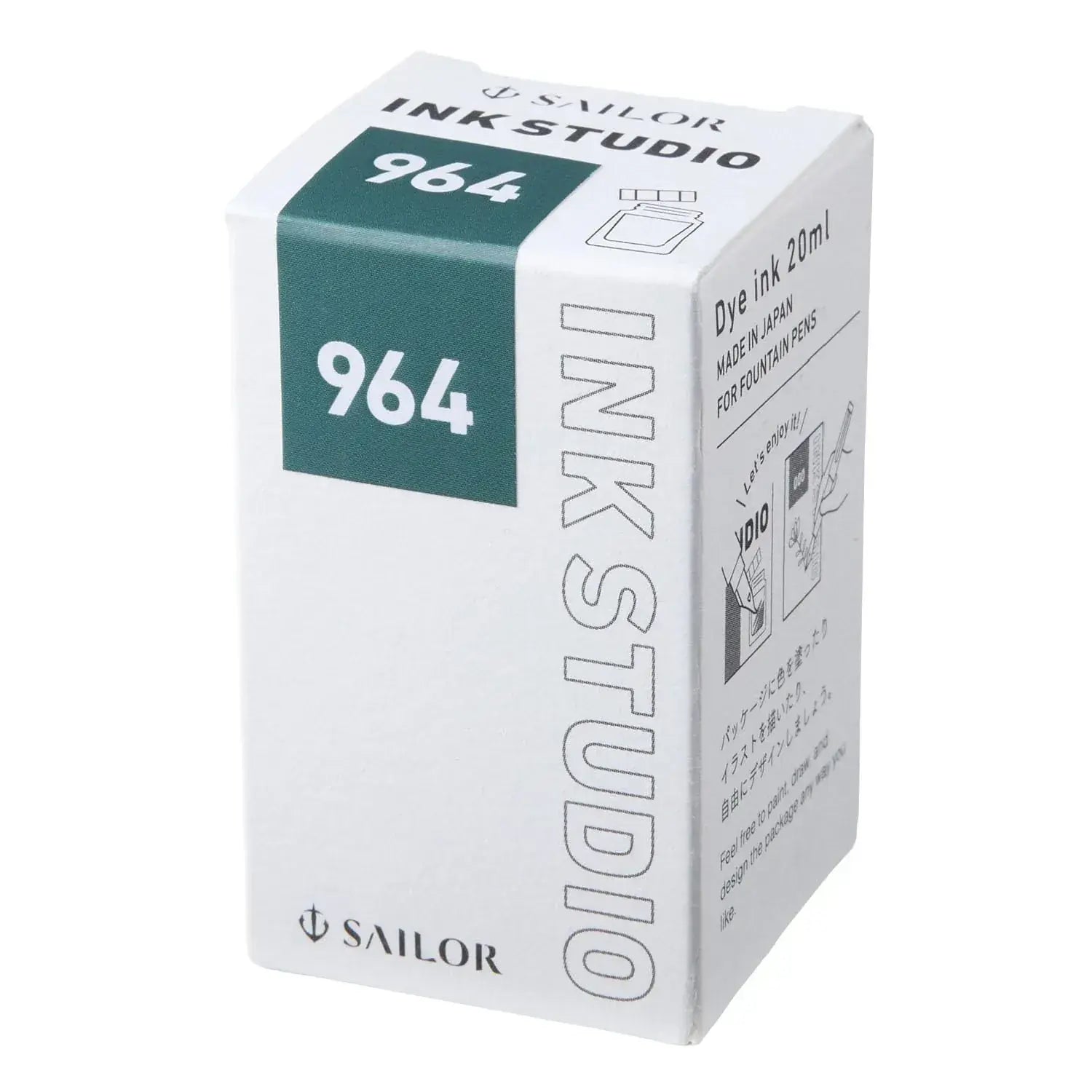 Sailor Ink Studio Fountain Pen Bottled Ink - Green - 4901680675501
