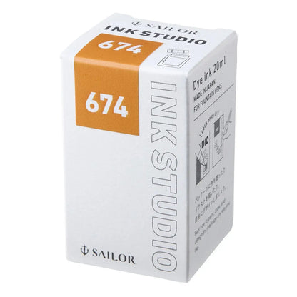 Sailor Ink Studio Fountain Pen Ink - Orange-20ml - 4901680675587