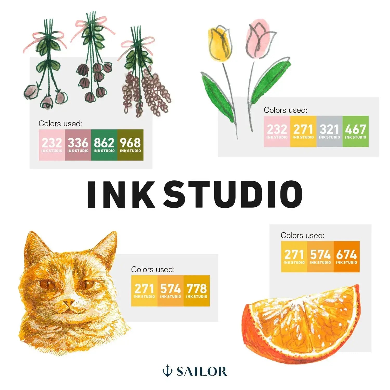 Sailor Ink Studio Fountain Pen Ink