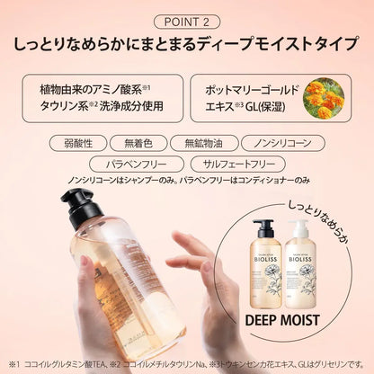 Salon Style Biolis Fleur Syrup Deep Moist Pump Pair Set Shampoo Conditioner