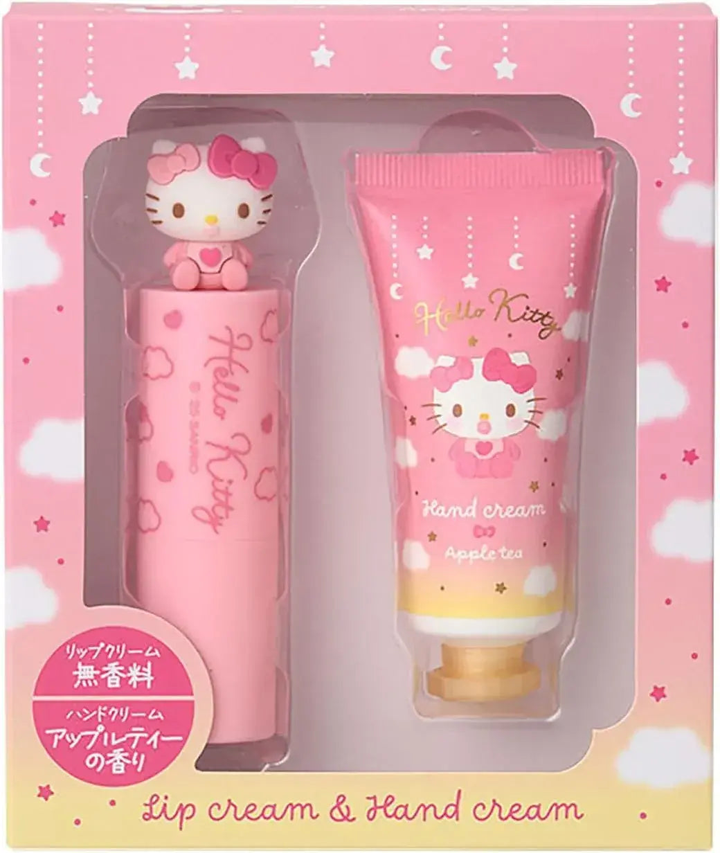 Sanrio Cinnamoroll Lip Balm and Hand Cream Set for Teens - Hello Kitty - 4550624037525