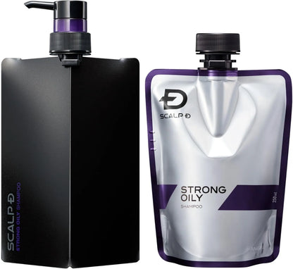 Scalp D Men's Shampoo Refill for Dry Skin with Amino Acids 11.8 fl oz SCALP-D - Strong Oily + Refill
 - 4580688633821