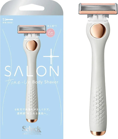 Schick SalonPlus Tone Up Body Shaver Holder with Blades Razor