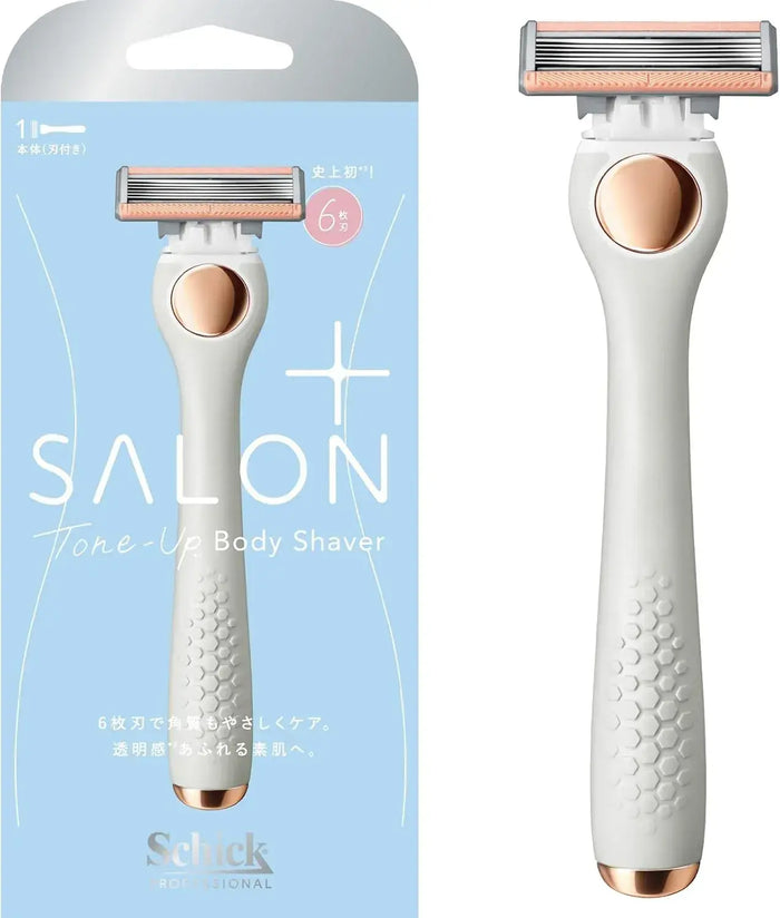 Schick SalonPlus Tone Up Body Shaver Holder with Blades Razor