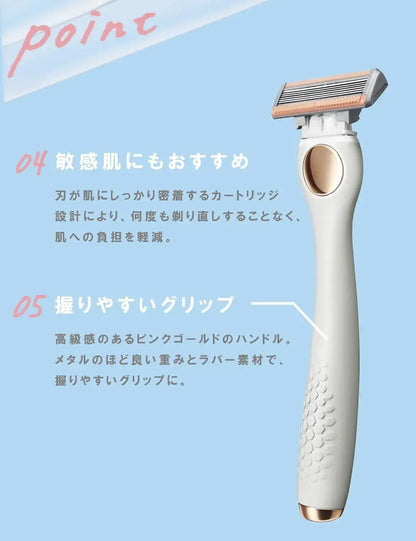 Schick SalonPlus Tone Up Body Shaver Holder with Blades Razor