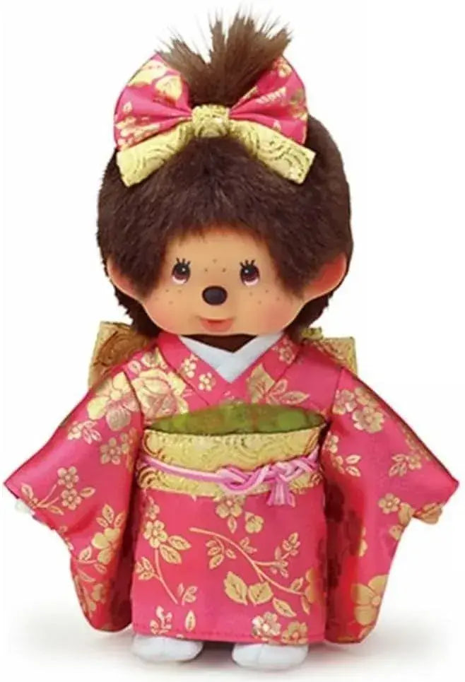 Sekiguchi Furisode Monchichi Girl Plush Doll