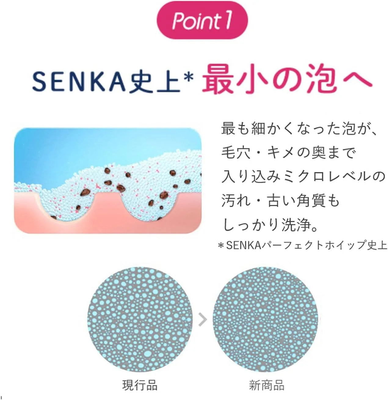 Senka Perfect Whip Acne Care Face Foam Moisturizing Quasi-Drug