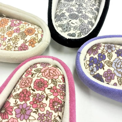 Senko Charlotte Slipper with Flower Motif Low-Rebound Sole