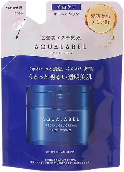 Shiseido Aqua Label Special Gel Cream EX Brightening Refill 2.8 oz All-in-One Cosmetics Shiseido