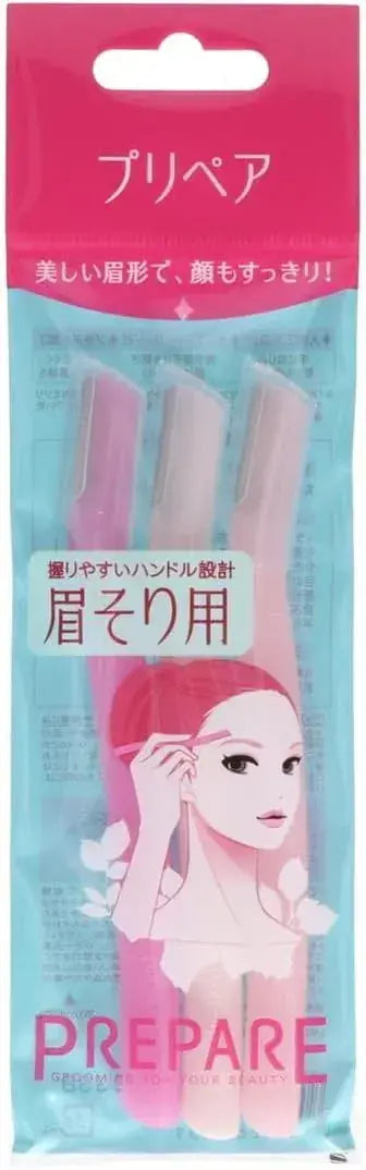 Shiseido Prepare Eyebrow Razors 3pcs for Precise Grooming