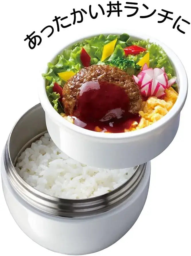 Skater Antibacterial Thermal Lunch Box Ron-Shaped Lunch Jar