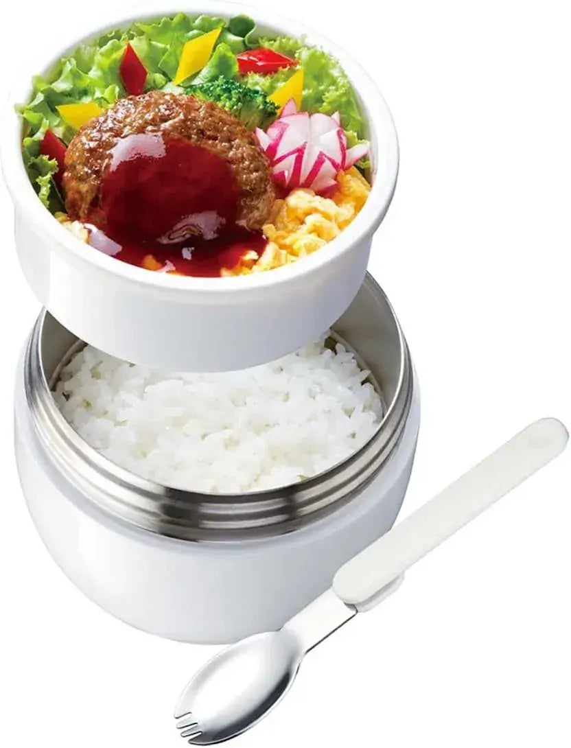 Skater Antibacterial Thermal Lunch Box Ron-Shaped Lunch Jar