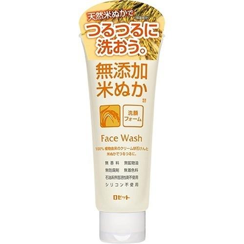 Rosette 140G Rice Bran Face Wash - Gentle Additive-Free Cleanser