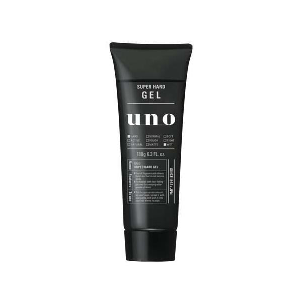 Shiseido Uno Men's Super Hard Wet Effect Hair Gel 180g