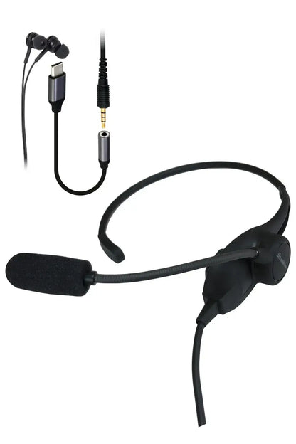 Soundwarrior Lightweight Wired Headset with USB C Adapter - Ns1 Neckband - 4522425051024