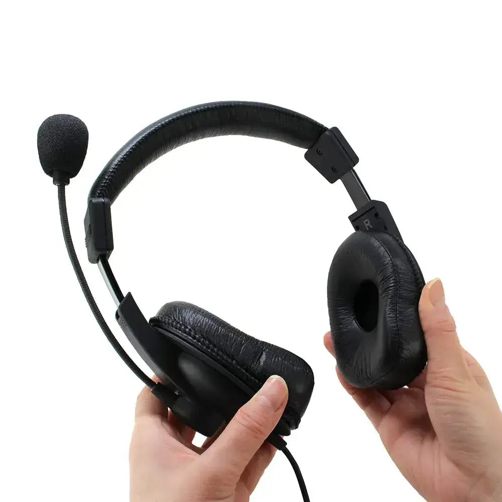 Soundwarrior Lightweight Wired Headset with USB C Adapter