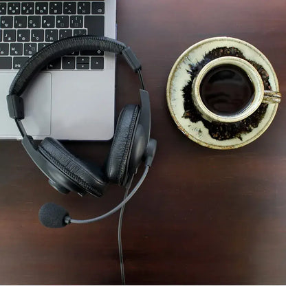 Soundwarrior Lightweight Wired Headset with USB C Adapter