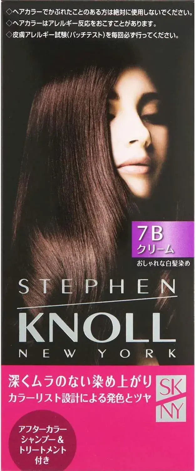 Stephen Knoll Color Couture Cream Hair Color Dye for Gray Hair - 7 B Light Brown - 4971710277760