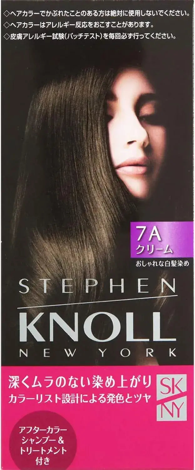 Stephen Knoll Color Couture Cream Hair Color Dye for Gray Hair - 7 A Light Ice Brown - 4971710277784