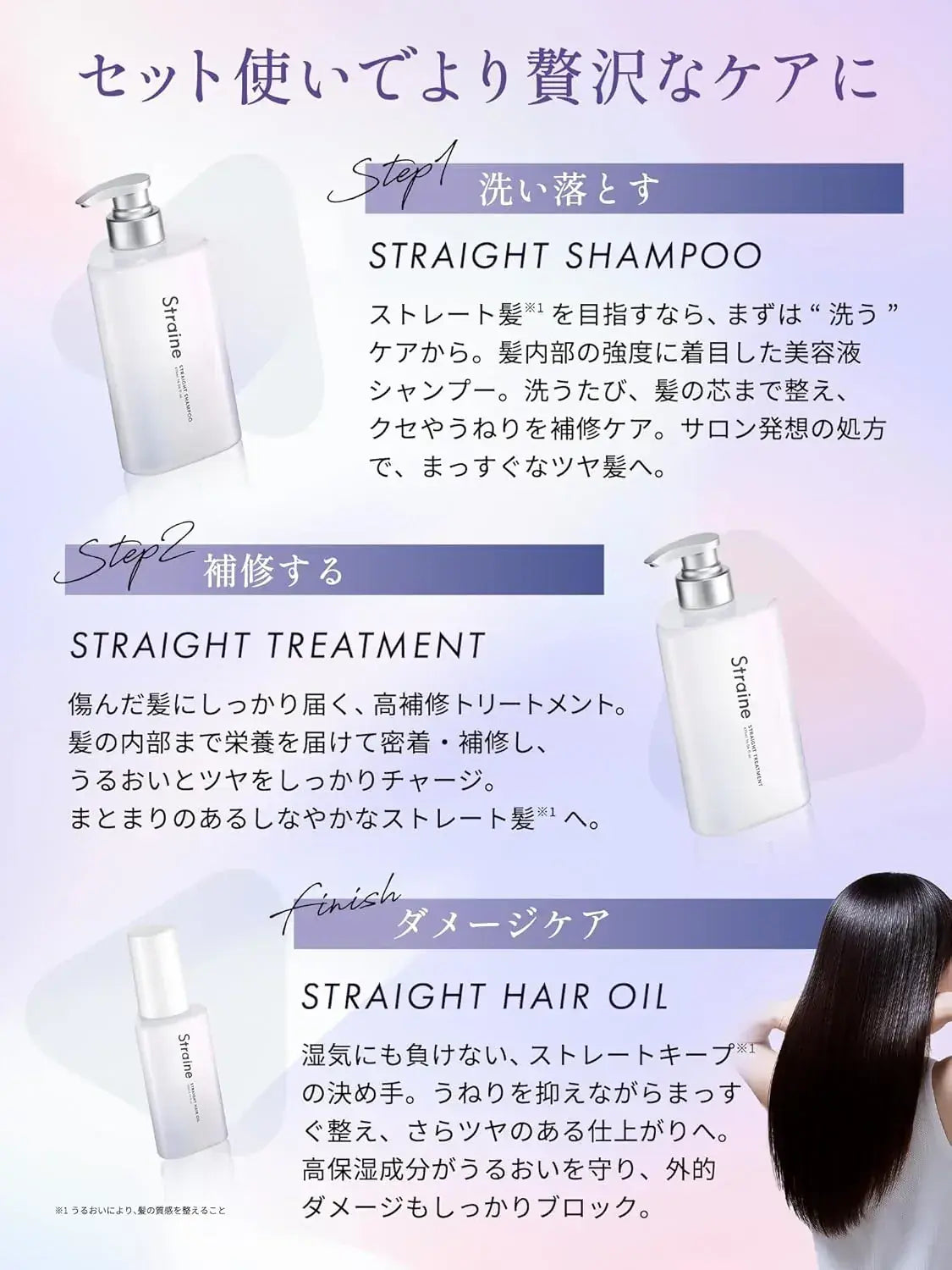 Straine White Blossom Scent Hair Treatment for Straight Curly Hair