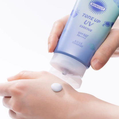 Sunkut Tone Up UV Essence Snow White Blue Sunscreen 80g Waterproof