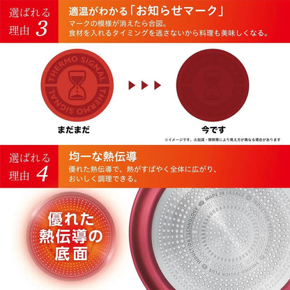 T-Fal IH Rouge Unlimited Frying Pan 10.2 inch Non-Stick Cooker