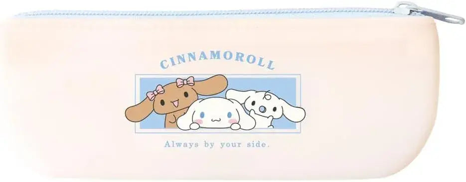 T'S Factory Sanrio Soft Silicone Pen Pouch Case - Cinnamoroll 7x19x2cm - 4548626259939