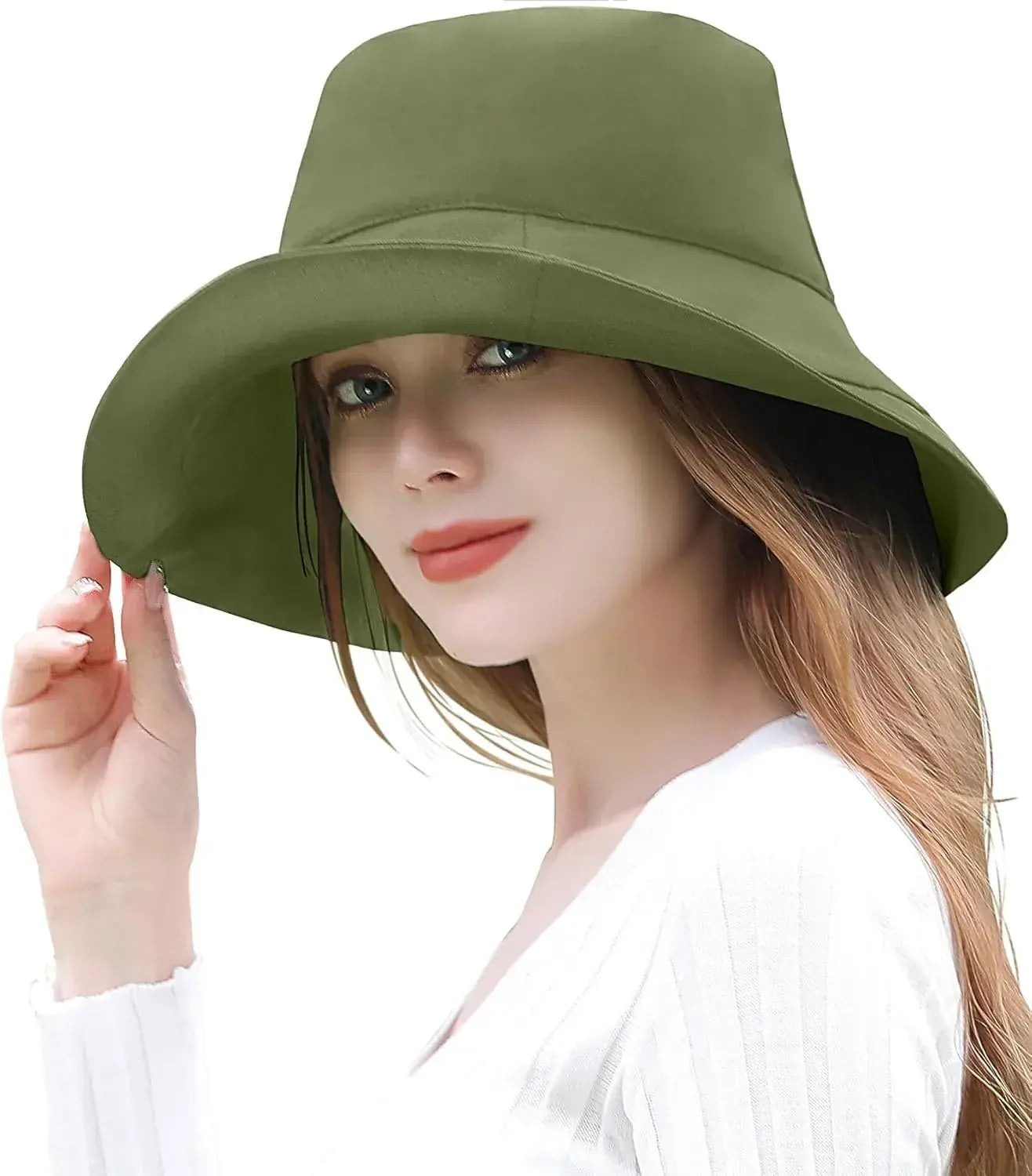 The Classic Tokyo UV Label 100 Percent UV Protection Sun Hat Women - 57cm Green - 4595557031097