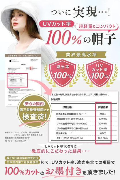 The Classic Tokyo UV Label 100 Percent UV Protection Sun Hat Women
