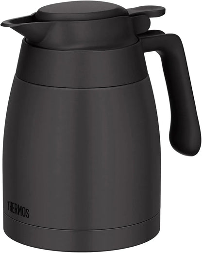 Thermos Dishwasher Safe Stainless Steel Thermal Pitcher - Dark Gray 1 L - 4562344407823