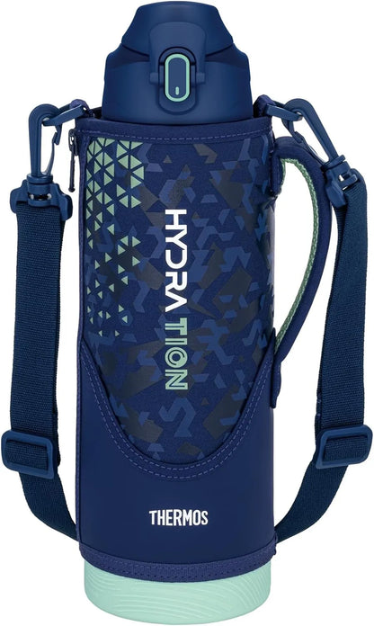 Thermos FJS-1500F Navy Mint Insulated Sports Bottle 50.7 oz Cold Retention Thermos